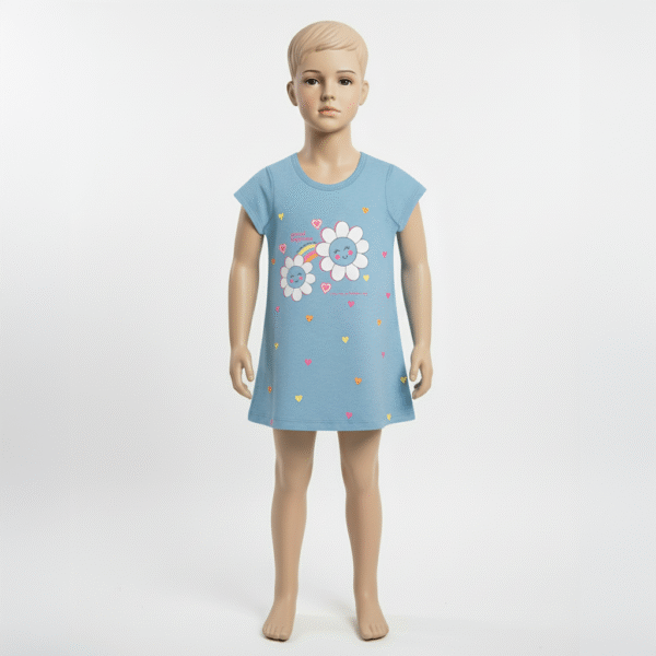 VESTIDO FEM. COTTON C/ MANGA - SPREAD HAPPINESS 1-2-3