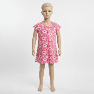 VESTIDO FEM. COTTON C/ MANGA - ESTAMPA ROTATIVA 4-6-8