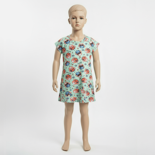 VESTIDO FEM. COTTON REGATA - ESTAMPA ROTATIVA 4-6-8