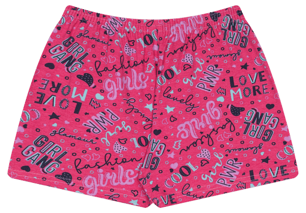SHORTS FEM. COTTON - ESTAMPA ROTATIVA 10-12-14 - Imagem 2
