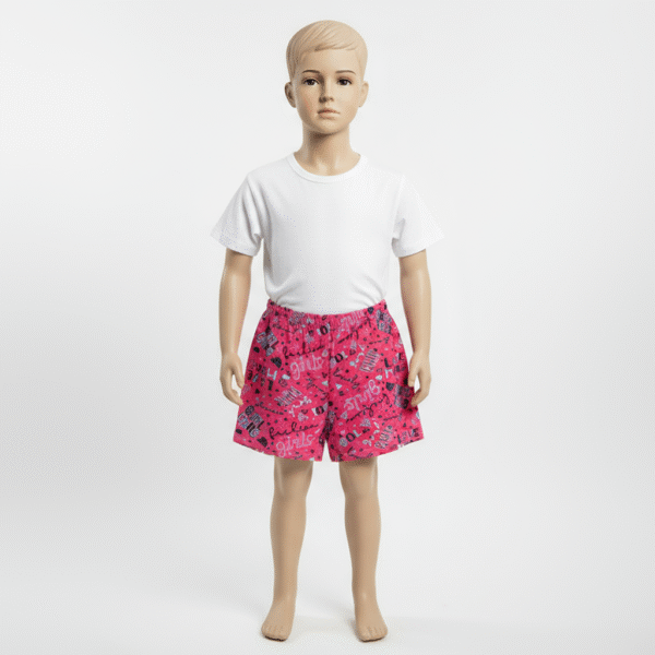 SHORTS FEM. COTTON - ESTAMPA ROTATIVA 10-12-14