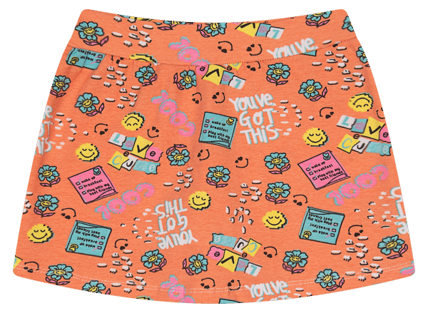 SHORTS SAIA FEM. COTTON - ESTAMPA ROTATIVA 10-12-14
