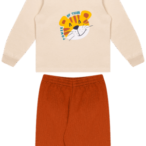 CJ.MASC.MOLETOM C/CAPUZ - POWER OF TIGER 1-2-3