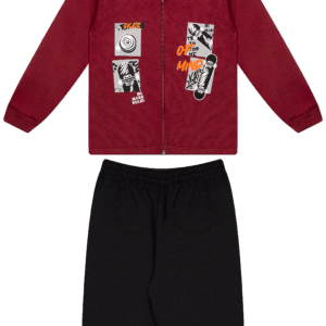 CJ.MASC.MOLETOM JAQUETA C/CAPUZ - SKATE NO MORE RULES 4-6-8