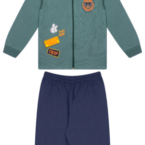 CJ.MASC.MOLETOM JAQUETA C/CAPUZ - TRIP GOOD VIBES 4-6-8