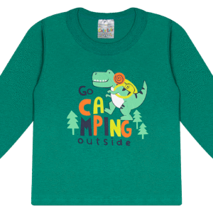 CAMISETA ML. MASC. M/M G.R - GO CAMPING OUTSIDE 1-2-3