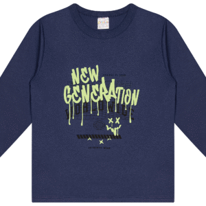 CAMISETA ML. MASC. M/M G.R - NEW GENERATION WORLD 10-12-14