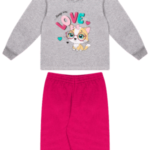 CJ.FEM.MOLETOM C/CAPUZ - LOVE ALWAJS WINS 1-2-3