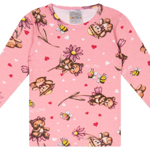 BLUSA ML. FEM. COTTON - ESTAMPAS ROTATIVAS 1-2-3