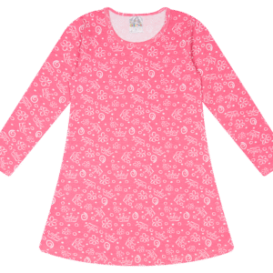 VESTIDO ML. COTTON - ESTAMPA ROTATIVA 4-6-8