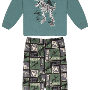 CJ.PIJAMA MASC.M/M G.R CALCA M/M ROTATIVA - ROOAAAR DINO T REX 1-2-3