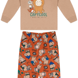 CJ.PIJAMA MASC.M/M G.R CALCA M/M ROTATIVA - HI CAPYBARA COOL 1-2-3