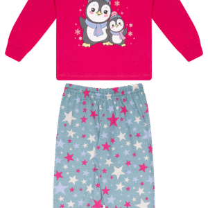 CJ.PIJAMA FEM.M/M G.R CALCA M/M ROTATIVA - PENGUINS READY TO SLEEP 1-2-3