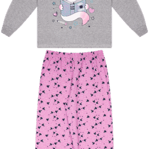 CJ.PIJAMA FEM.M/M G.R CALCA M/M ROTATIVA - CAT STYLISH 4-6-8