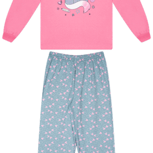 CJ.PIJAMA FEM.M/M G.R CALCA M/M ROTATIVA - CAT STYLISH 10-12-14