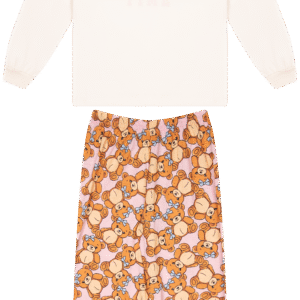 CJ.PIJAMA FEM.M/M G.R CALCA M/M ROTATIVA - BEAR FLUFFY TIME 10-12-14